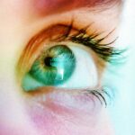 PTSD help with Eye Movement showing a teenagers green hazel eye looking up and left