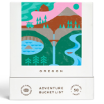 Oregon Adventure Cards brightly colored artwork depicting Oregon State