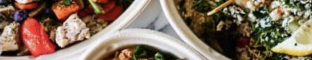 Mediterranean food plates